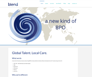 BlendBPO website